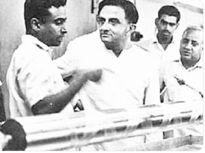 1960s :: Young A.P.J Kalam With Vikram Sarabhai at ISRO