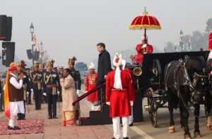 French President Emmanuel Macron was the chief guest