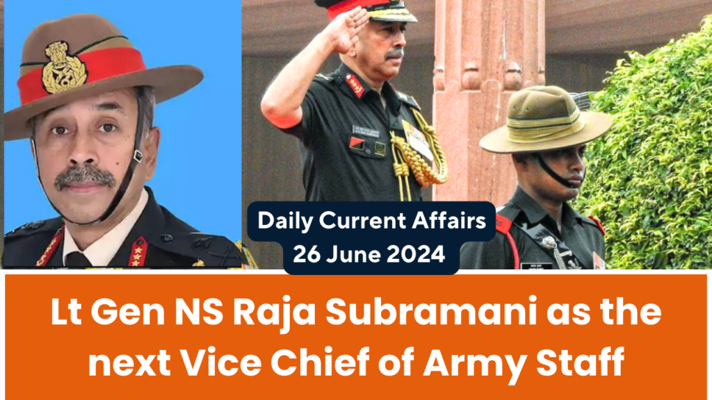 Daily Current Affairs 26 June 2024