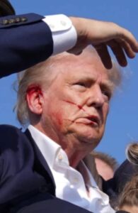 Donald Trump Shot in right ear at Campaign Rally