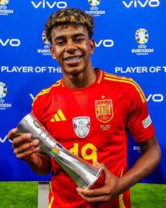 Lamine Yamal declared Man of the match in Euro 2024