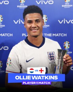 Ollie Watkins player of the match 