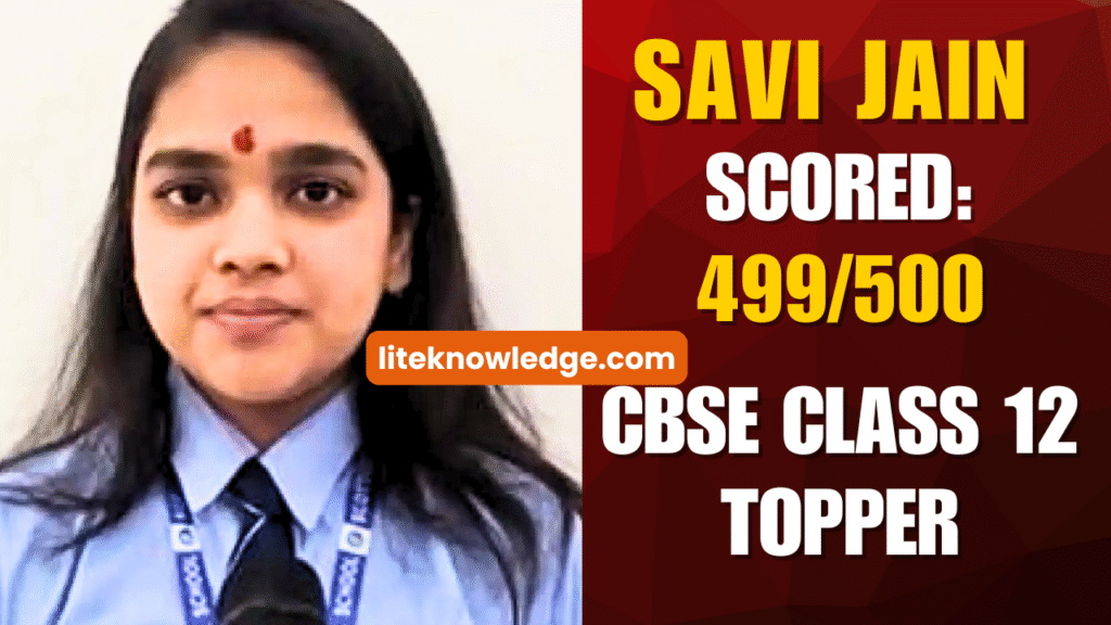 CBSE Topper Savi Jain